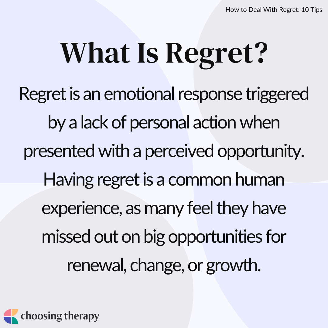 How to Deal With Regret