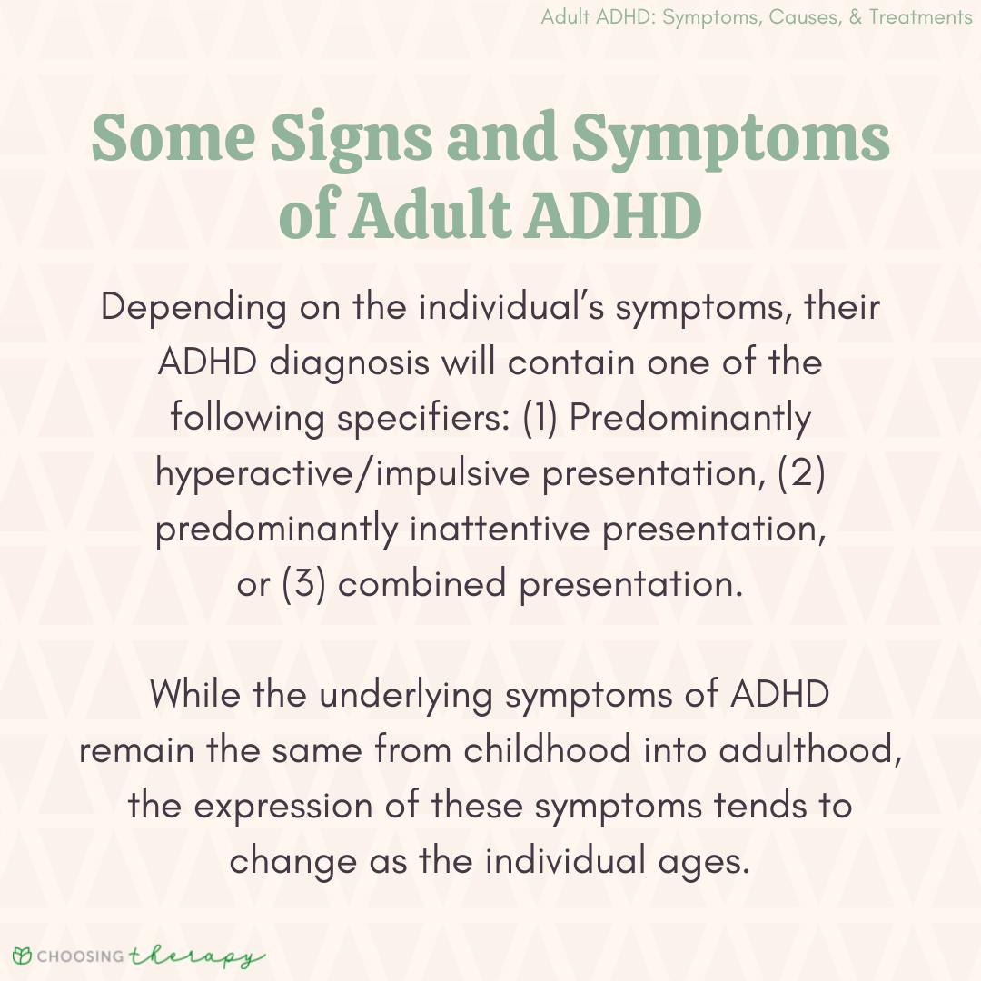 Signs and Symptoms of Adult ADHD