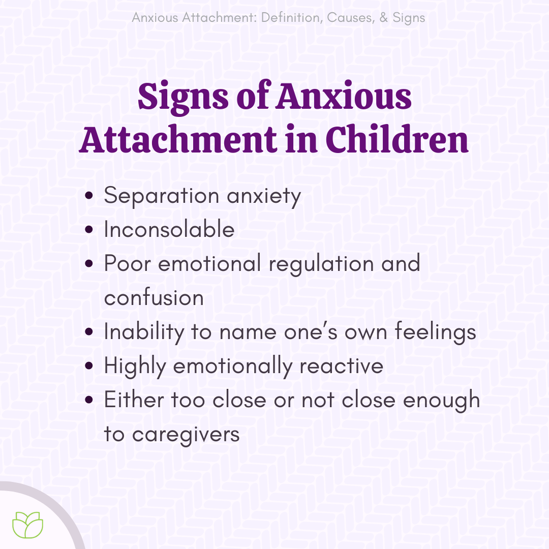 Signs of Anxious Attachment in Children