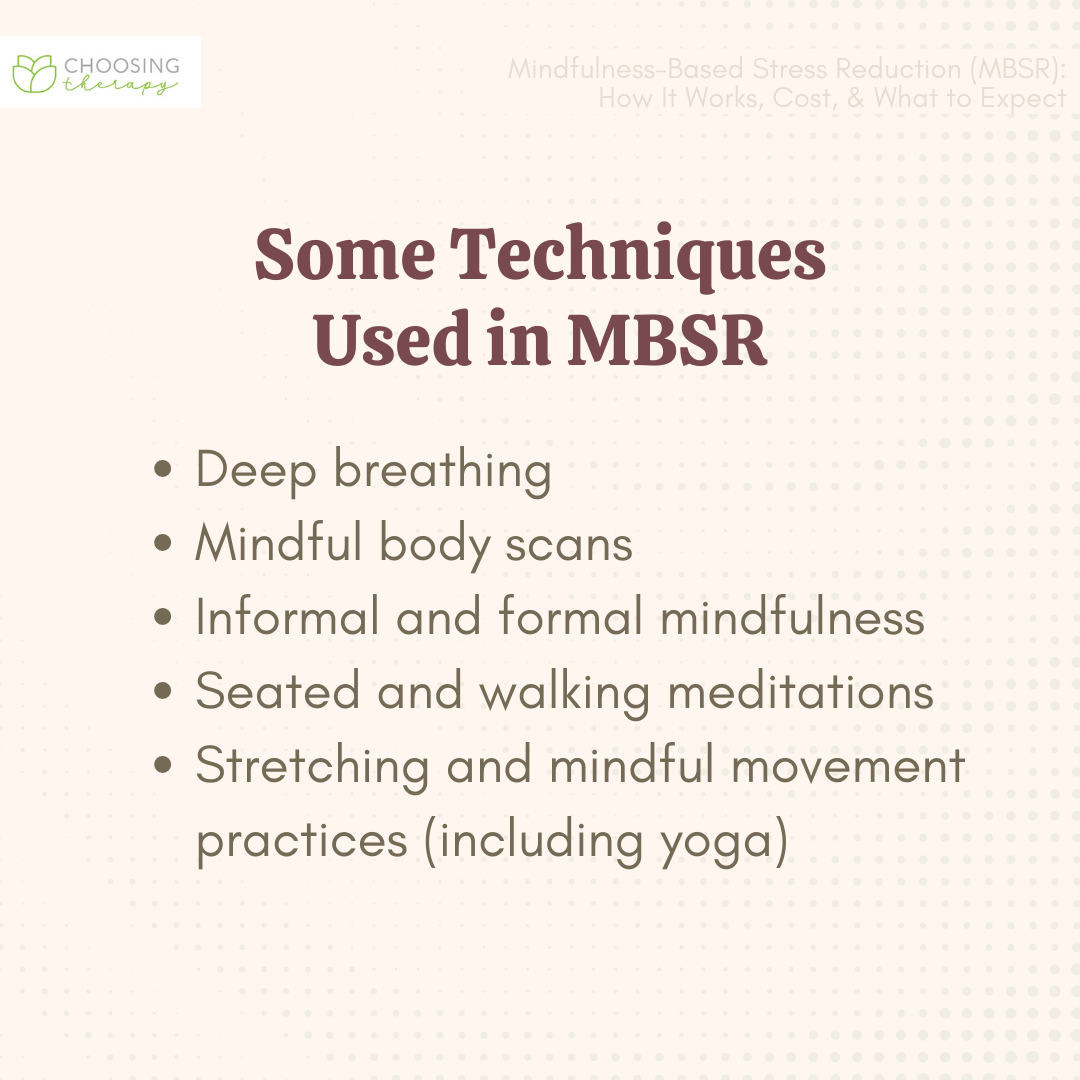 Techniques Used in Mindfulness-Based Stress Reduction (MBSR)