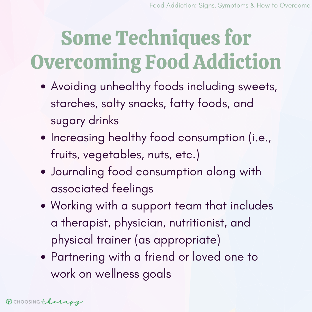 Food Addiction: Signs, Symptoms & How to Overcome - Choosing Therapy