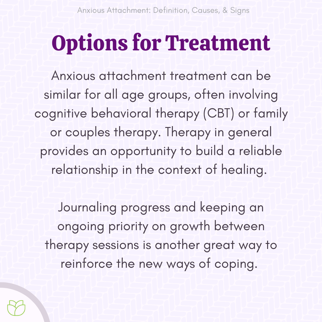 Treatment Options for Anxious Attachment