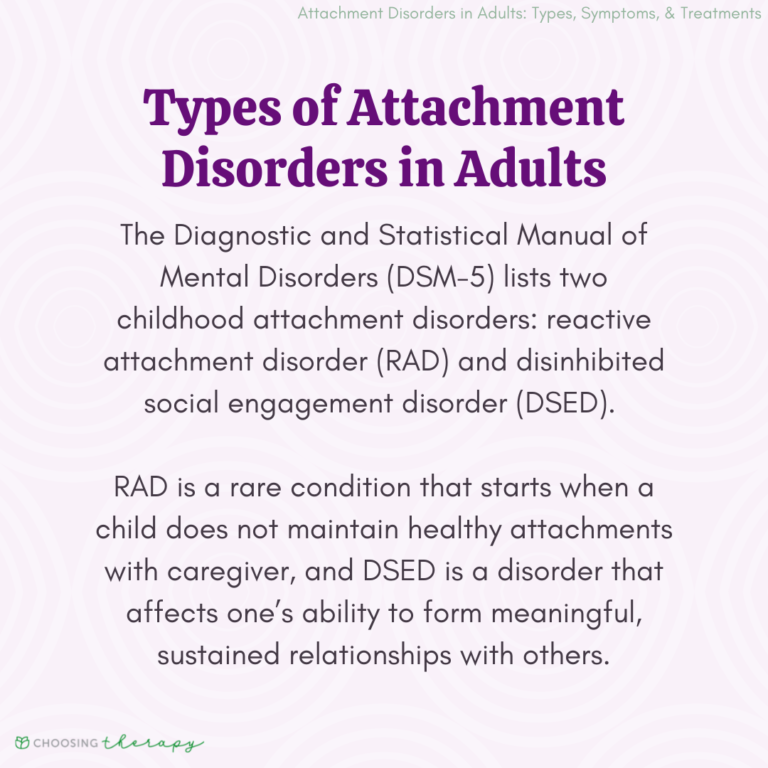 Attachment Disorders In Adults Types Symptoms Treatments