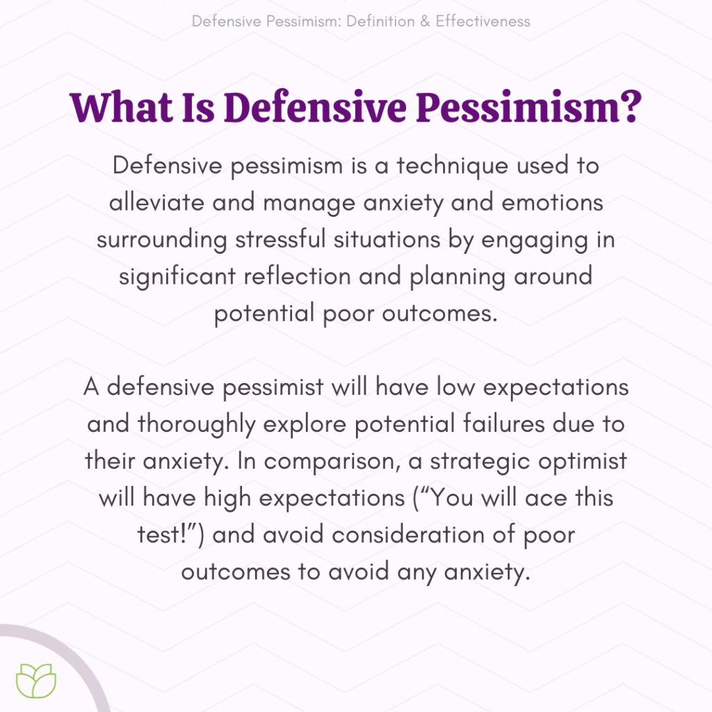 What is Defensive Pessimism & How Can It Help Manage Anxiety?