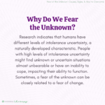 Fear of the Unknown: Causes, Signs, & How to Overcome
