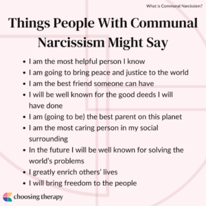 Things People With Communal Narcissism Might Say