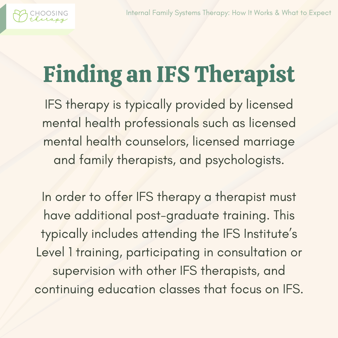 Finding an Internal Family Systems Therapist