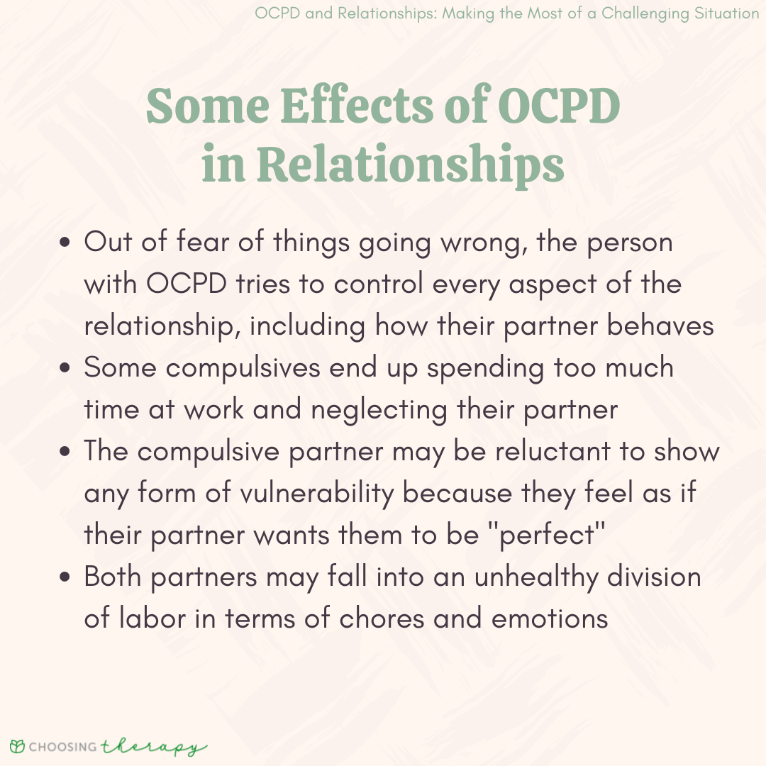 Some Effects of OCPD in Relationships
