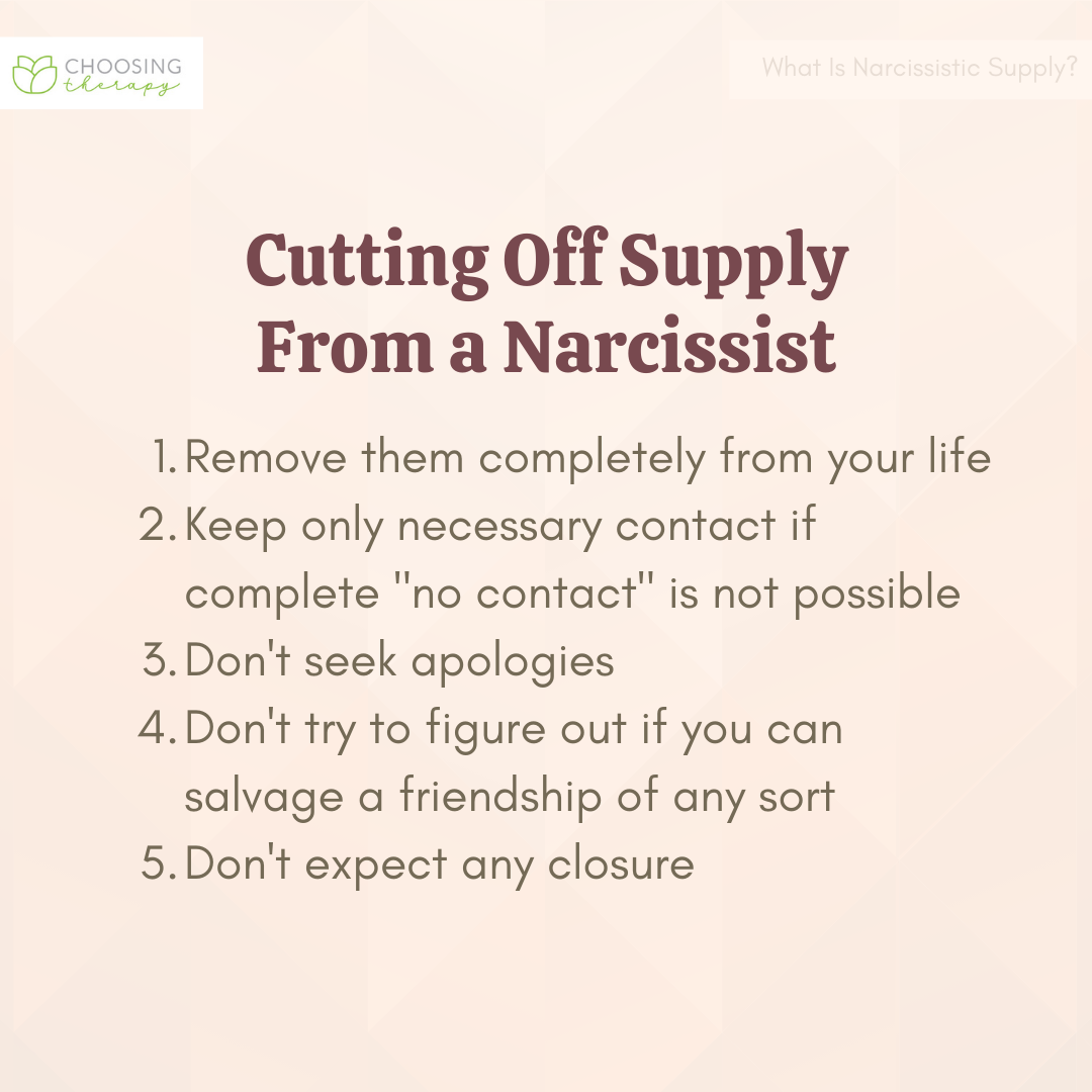 Cutting off Supply From a Narcissist