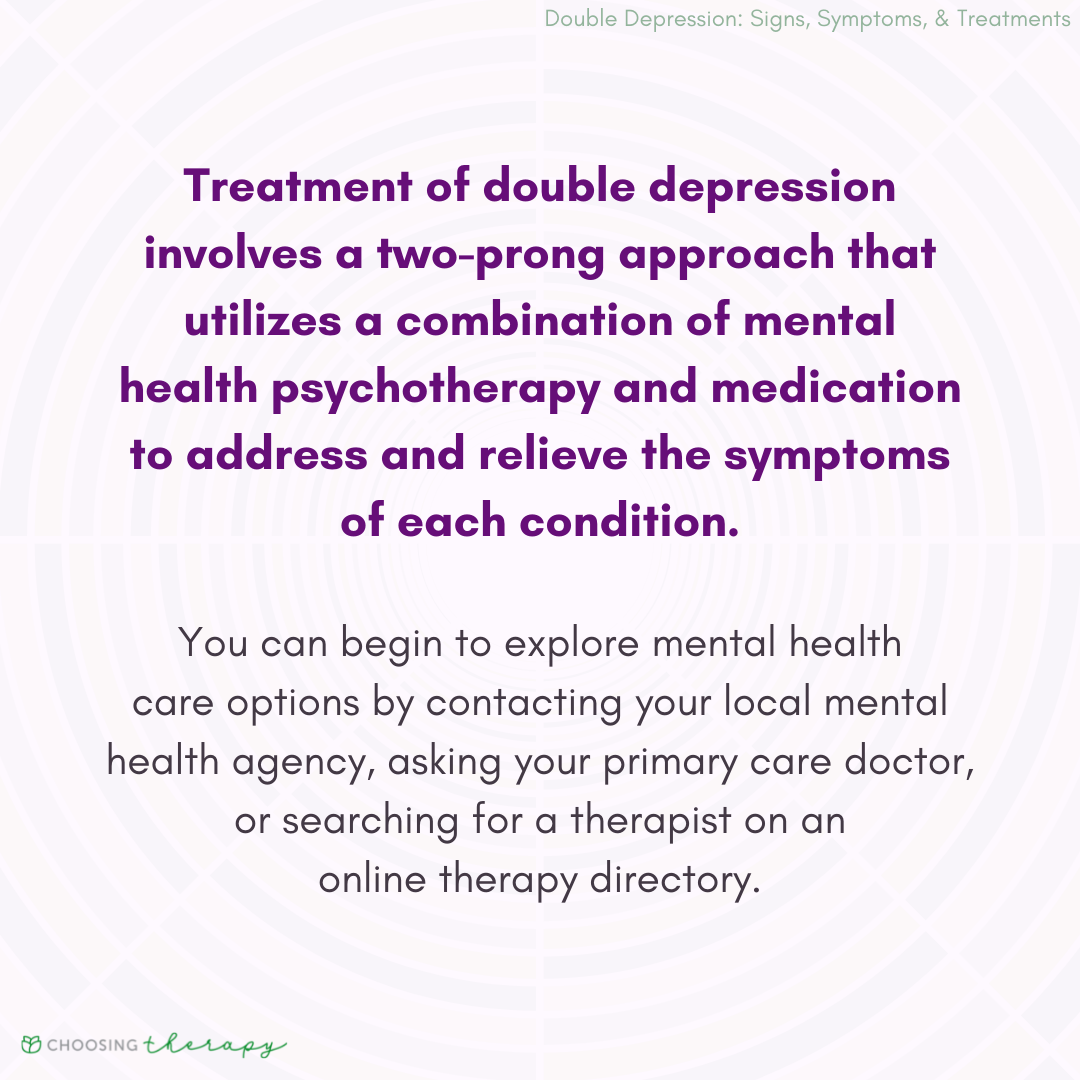 Double Depression Treatments