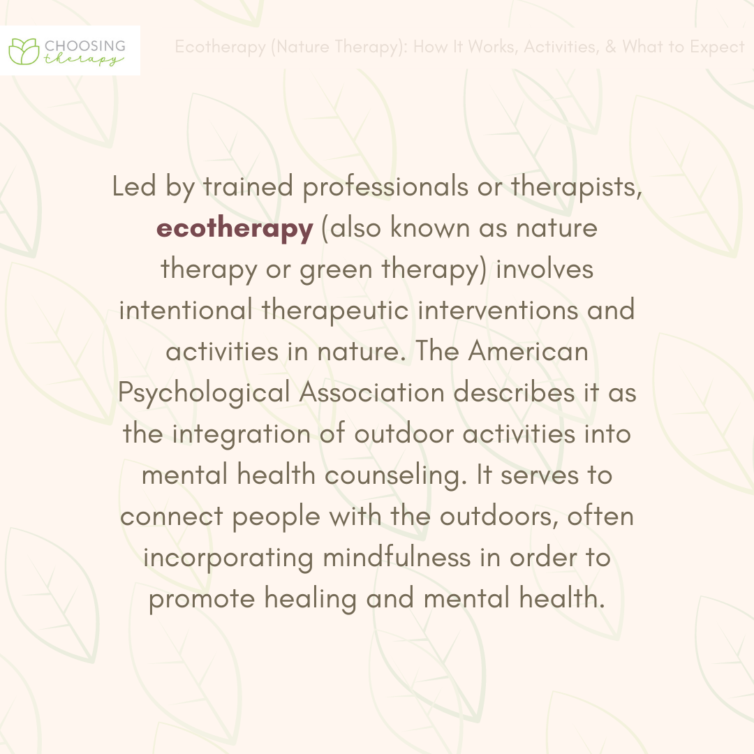 Ecotherapy Defined