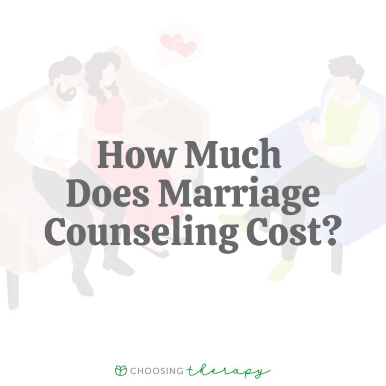 How Much Does Marriage Counseling Cost?