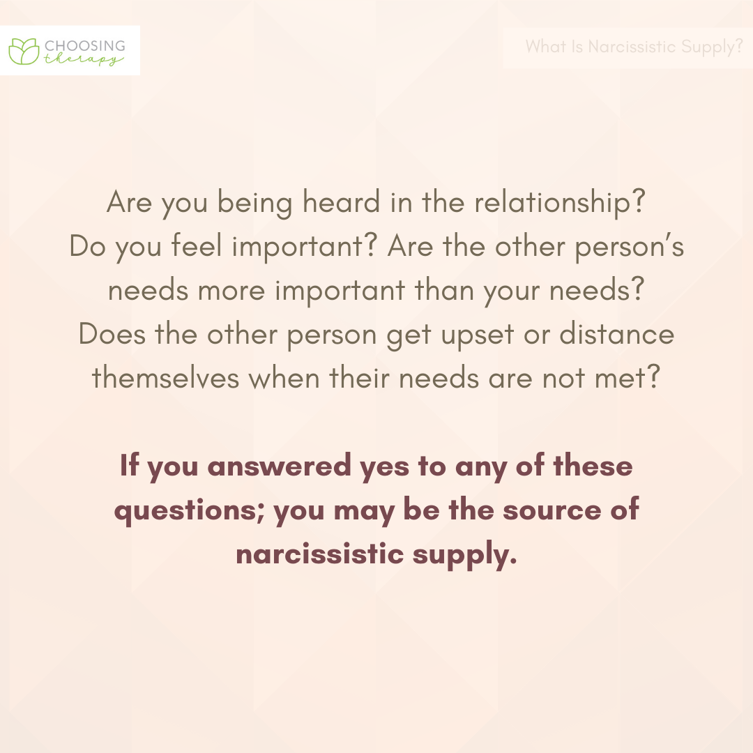 Signs that You Might be a Source of Narcissistic Supply