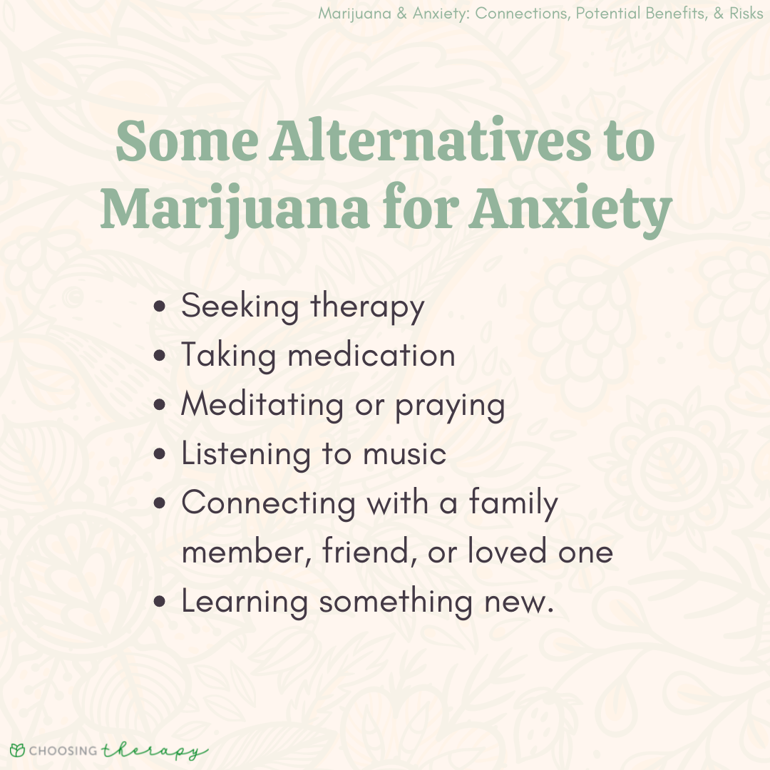 Alternatives to Marijuana For Anxiety
