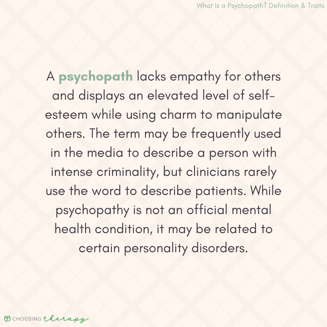 Definition of a Psychopath