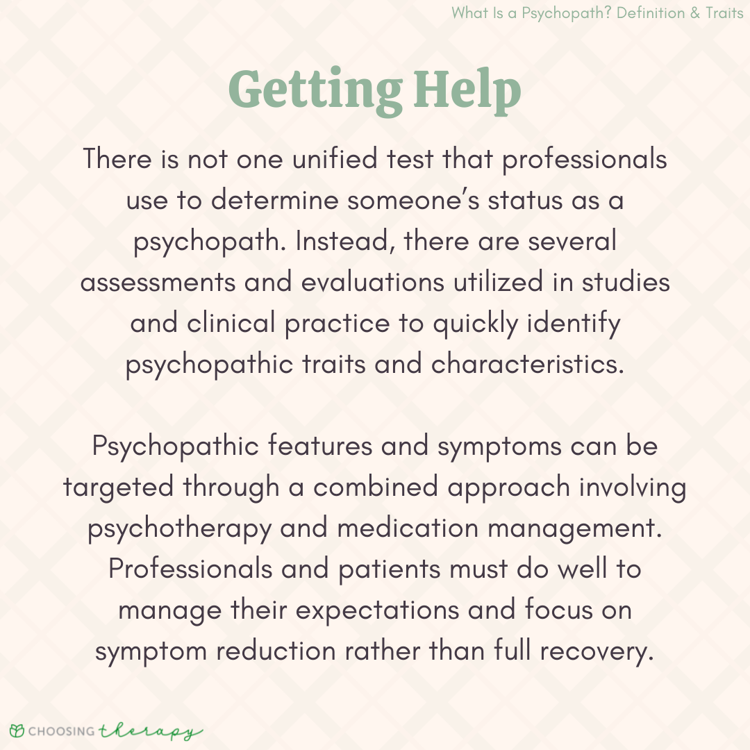 Getting Help for Psychopathy