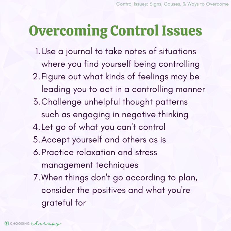 What Causes Control Issues? And 7 Ways to Cope
