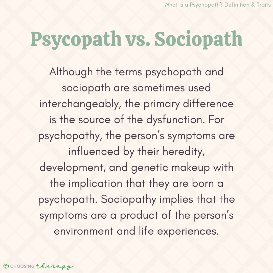 Psychopath Vs Sociopath