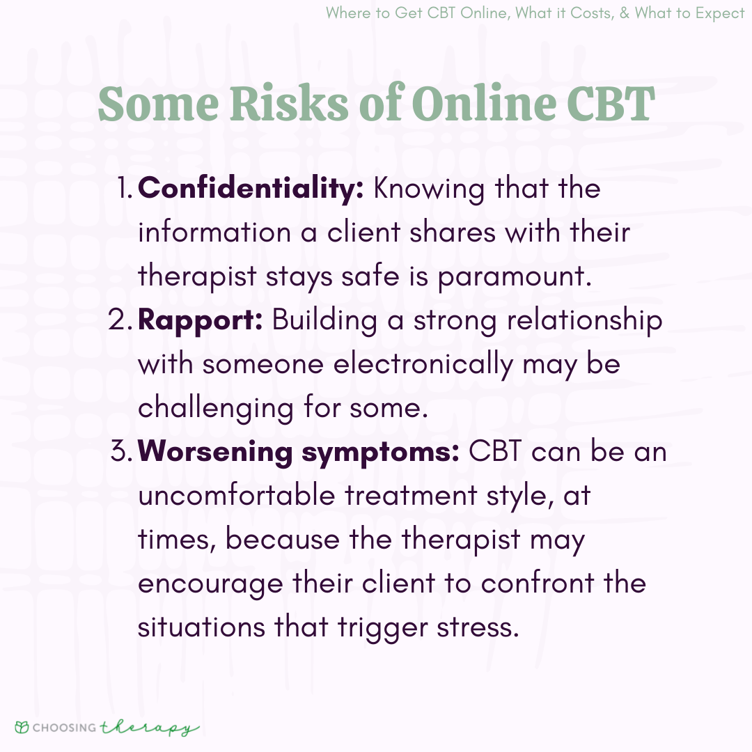 Risks of Online CBT