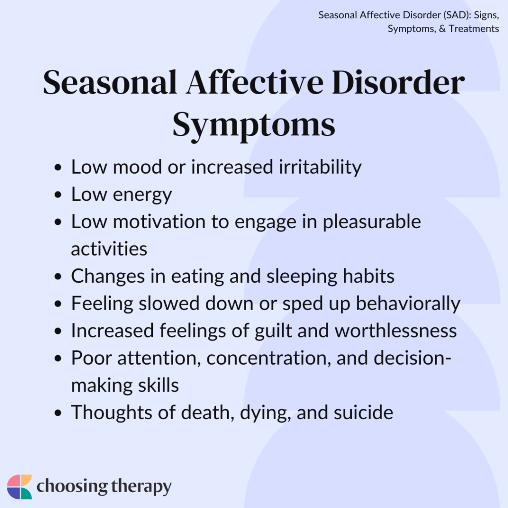 Seasonal Affective Disorder Symptoms