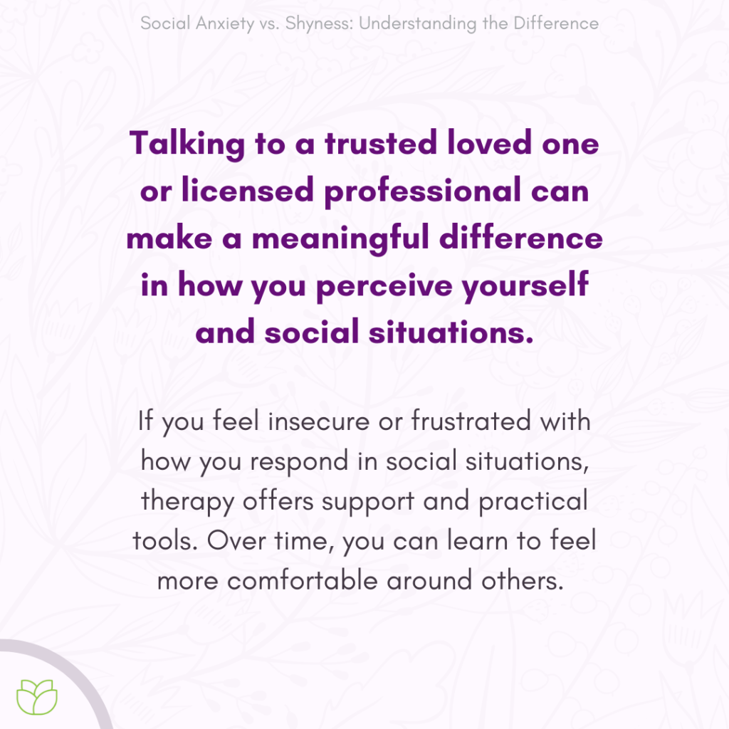 Seeking Therapy for Social Anxiety