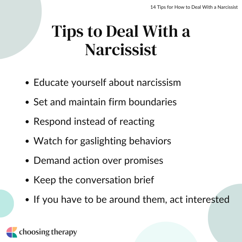 14 Tips For How To Deal With A Narcissist Choosingtherapy 14 Tips For How To Deal With A Narcissist Choosingtherapy