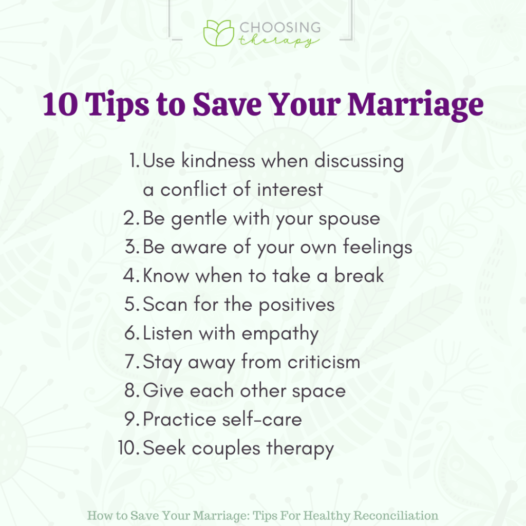 10 Tips For How To Save Your Marriage