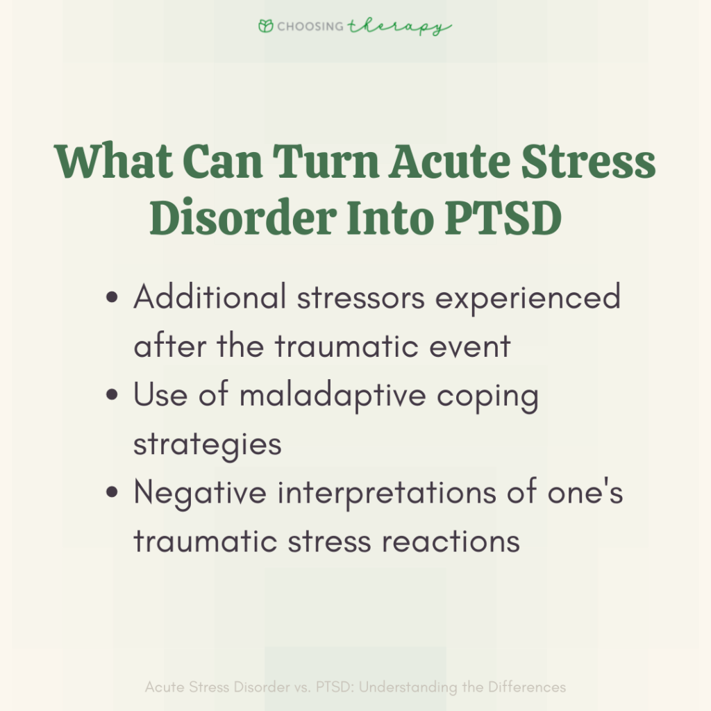 Acute Stress Disorder vs. PTSD What Are the Key Differences?