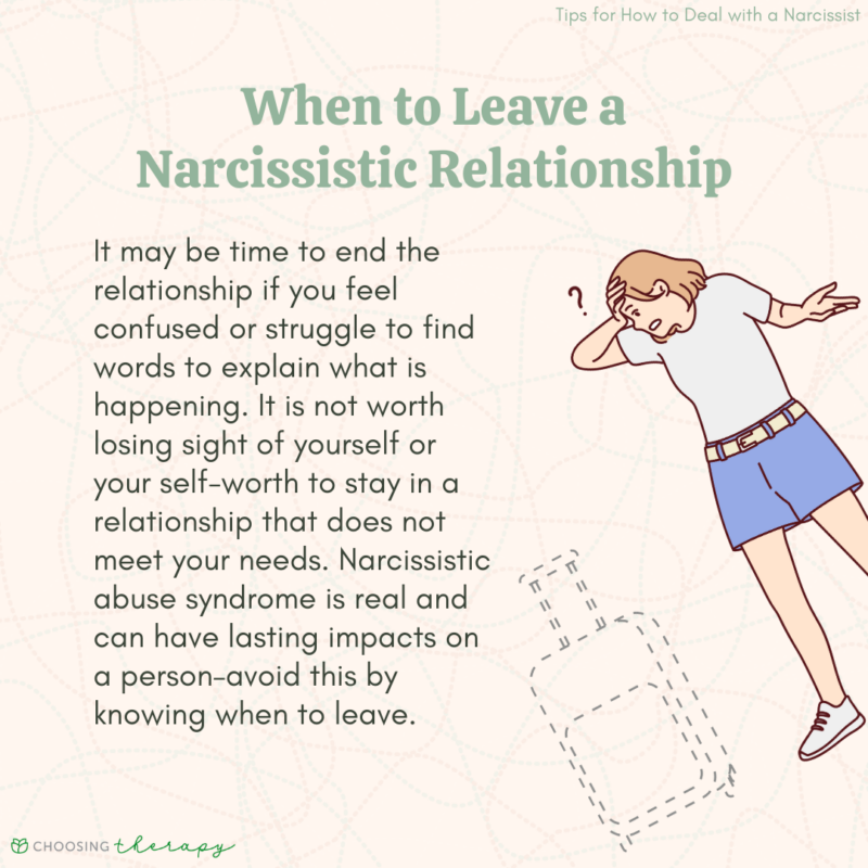 How To Get Rid Of A Narcissist Friend 14 Tips for How to Deal With a Narcissist - ChoosingTherapy.com