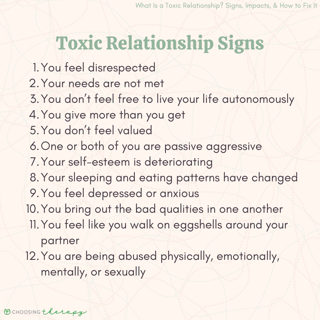 9 Ways to End a Toxic Relationship - Toxic Relationship Signs