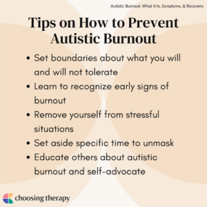 Tips on How to Prevent Autistic Burnout