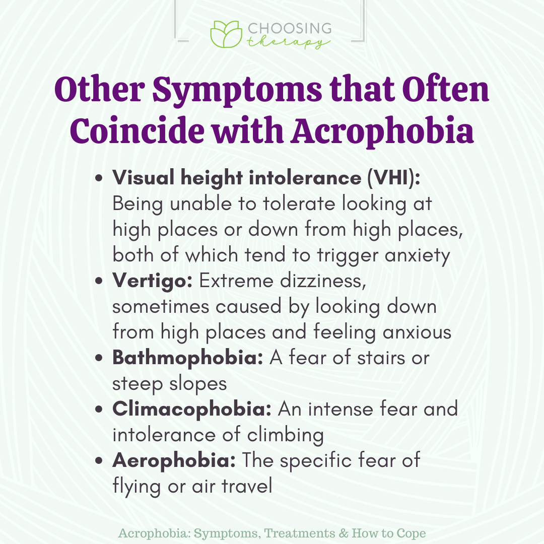 Other Symptoms That Often Coincide with Acrophobia
