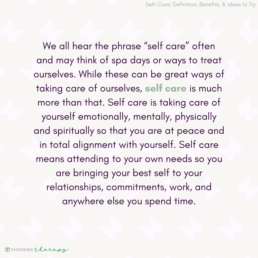 Self-Care Defined