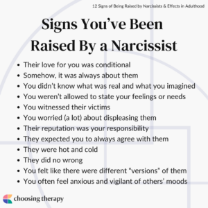 Signs That You've Been Raised by a Narcissist