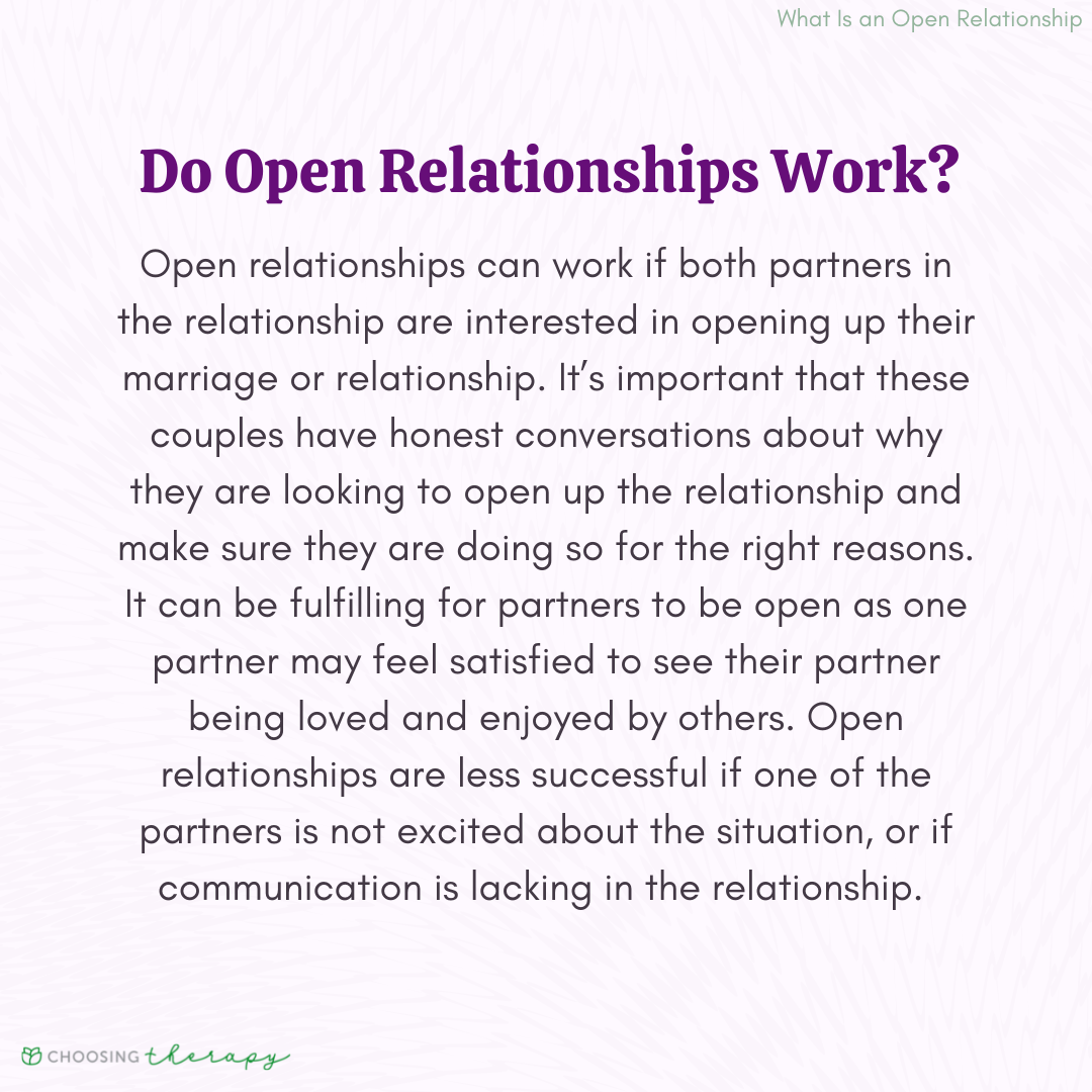 What Is An Open Relationship Choosing Therapy