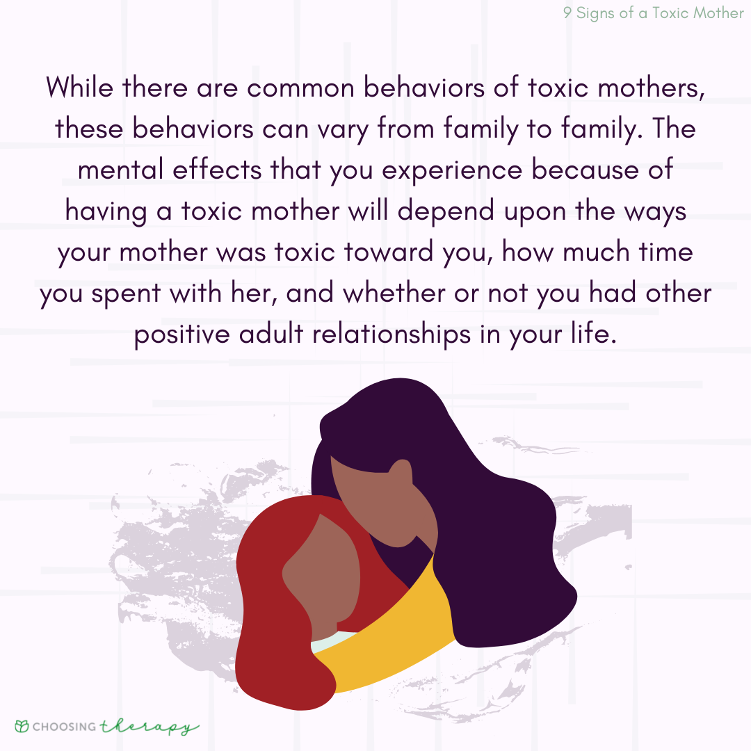 Behaviors of Toxic Mothers