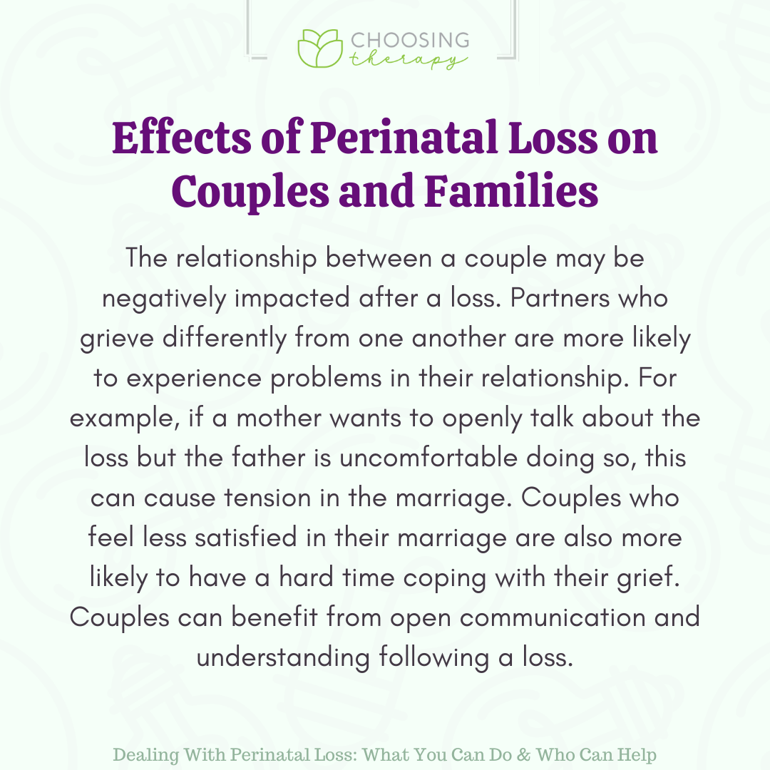 Effects of Perinatal Loss on Couples and Families
