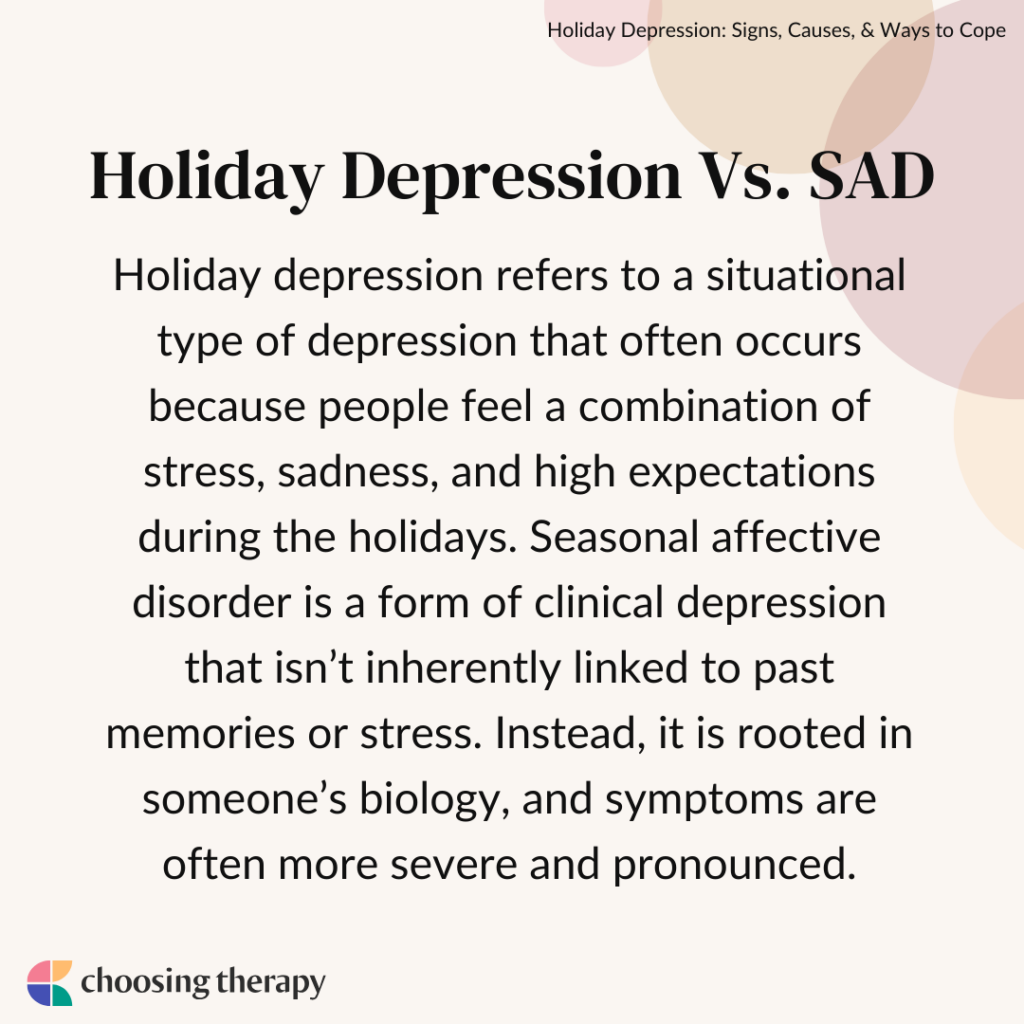 Holiday Depression Vs. SAD