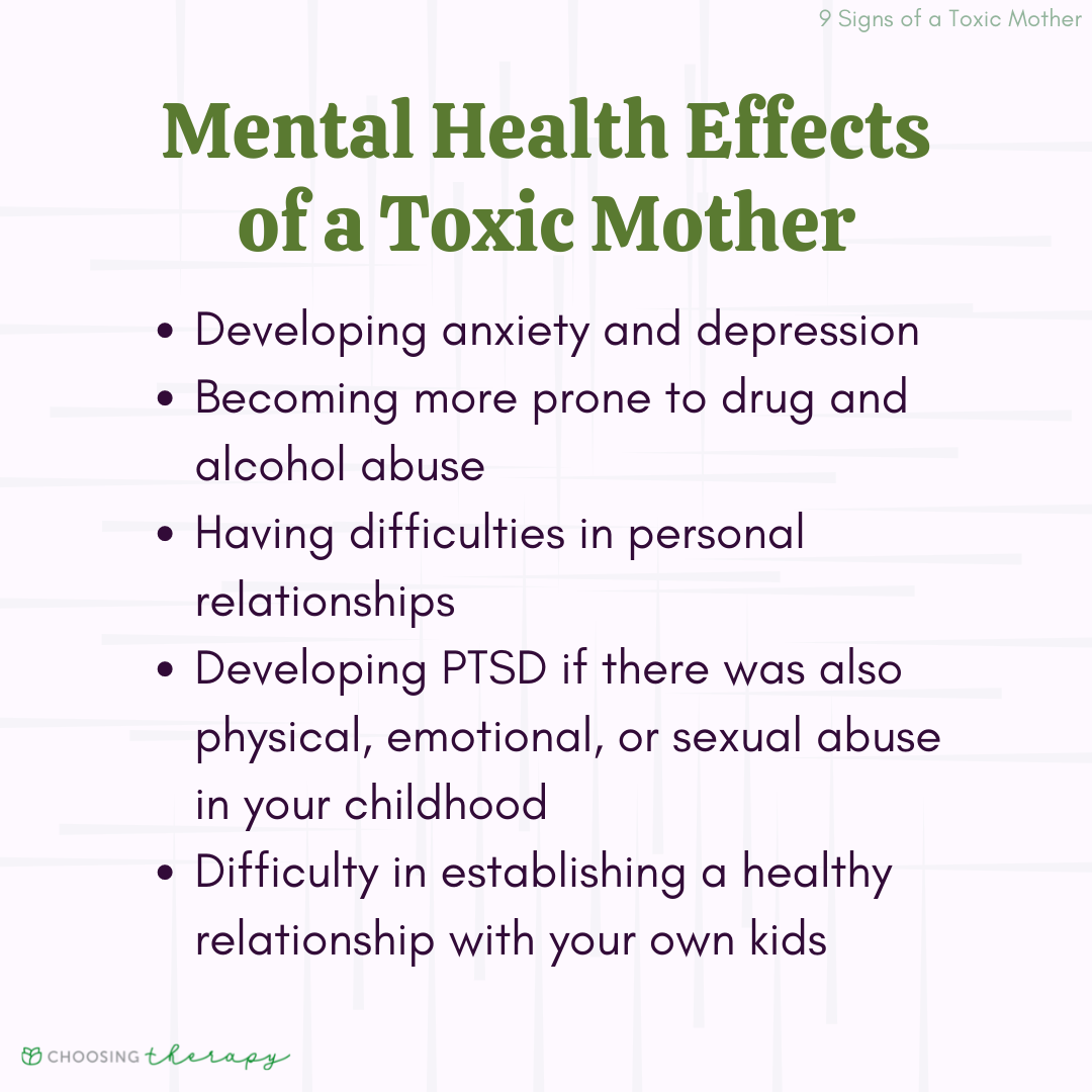 Mental Effects of a Toxic Mother