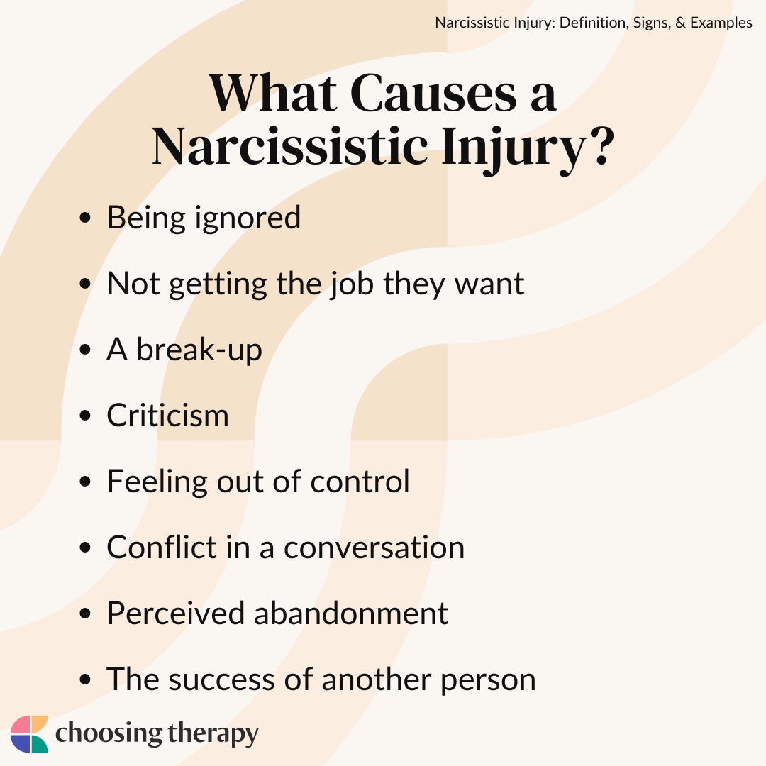 12 signs of narcissistic injury