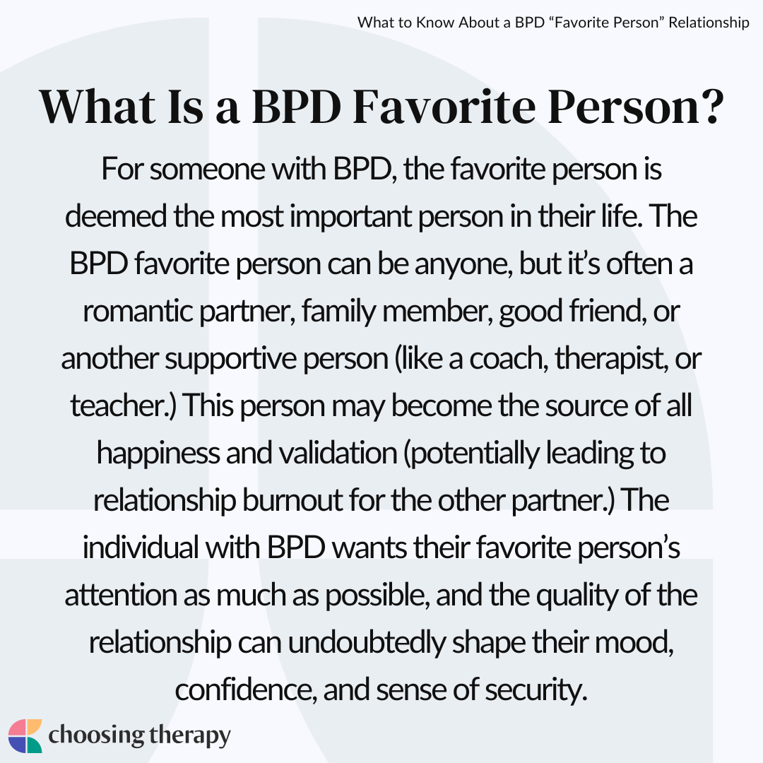 What to Know About a BPD “Favorite Person” Relationship image pic