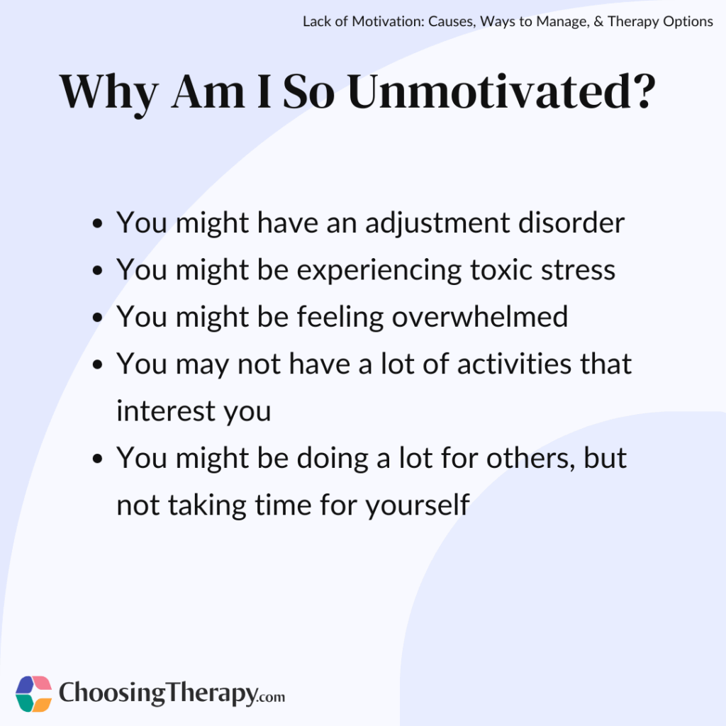 Lack of Motivation Causes, Ways to Manage, & Therapy Options