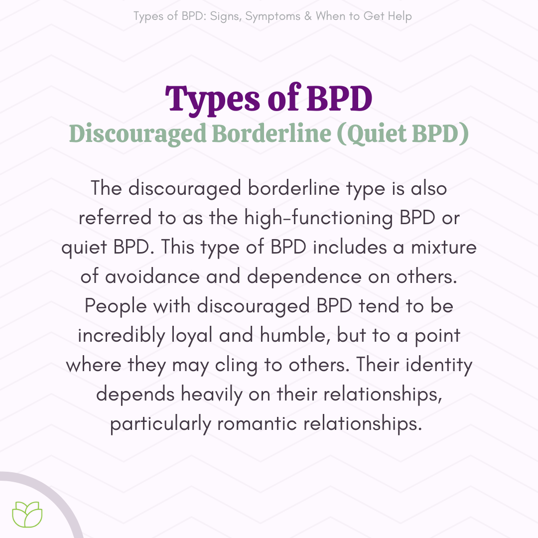 Types of BPD and How They Define Borderline Personality