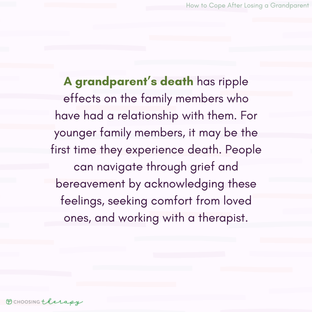 Effect of a Grandparent's Death to the Entire Family