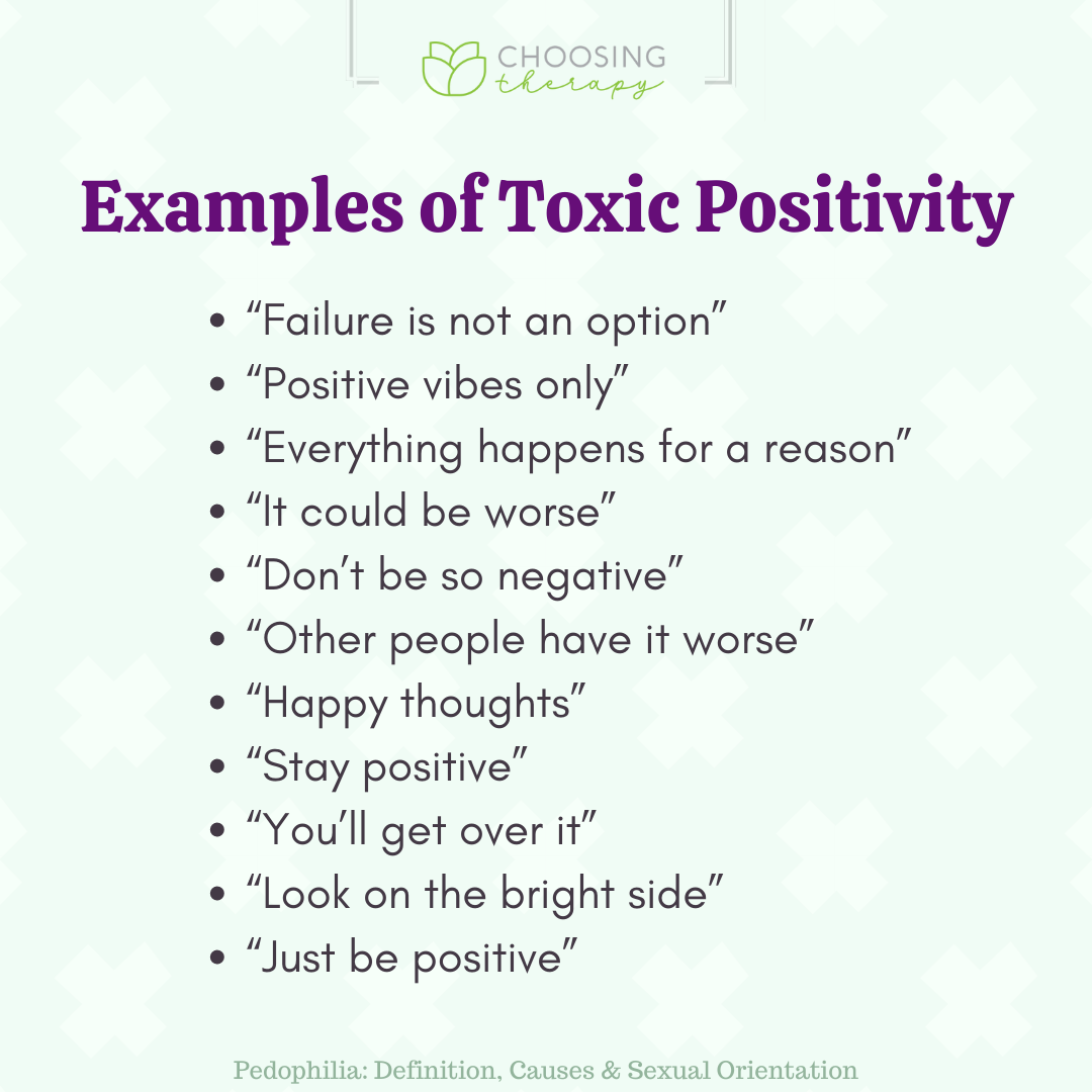 Examples of Toxic Positivity