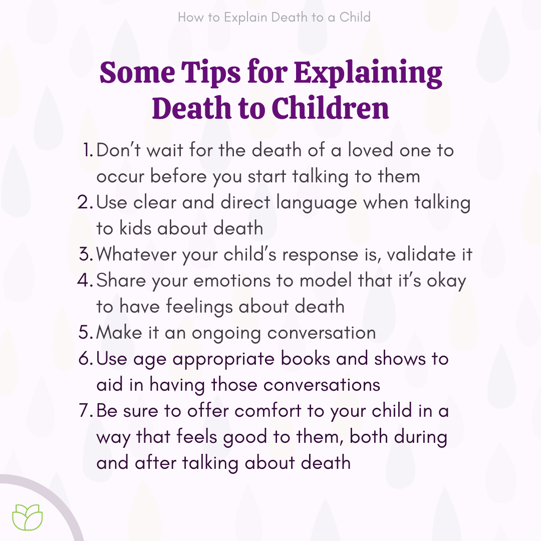 Tips for Explaining Death to Children