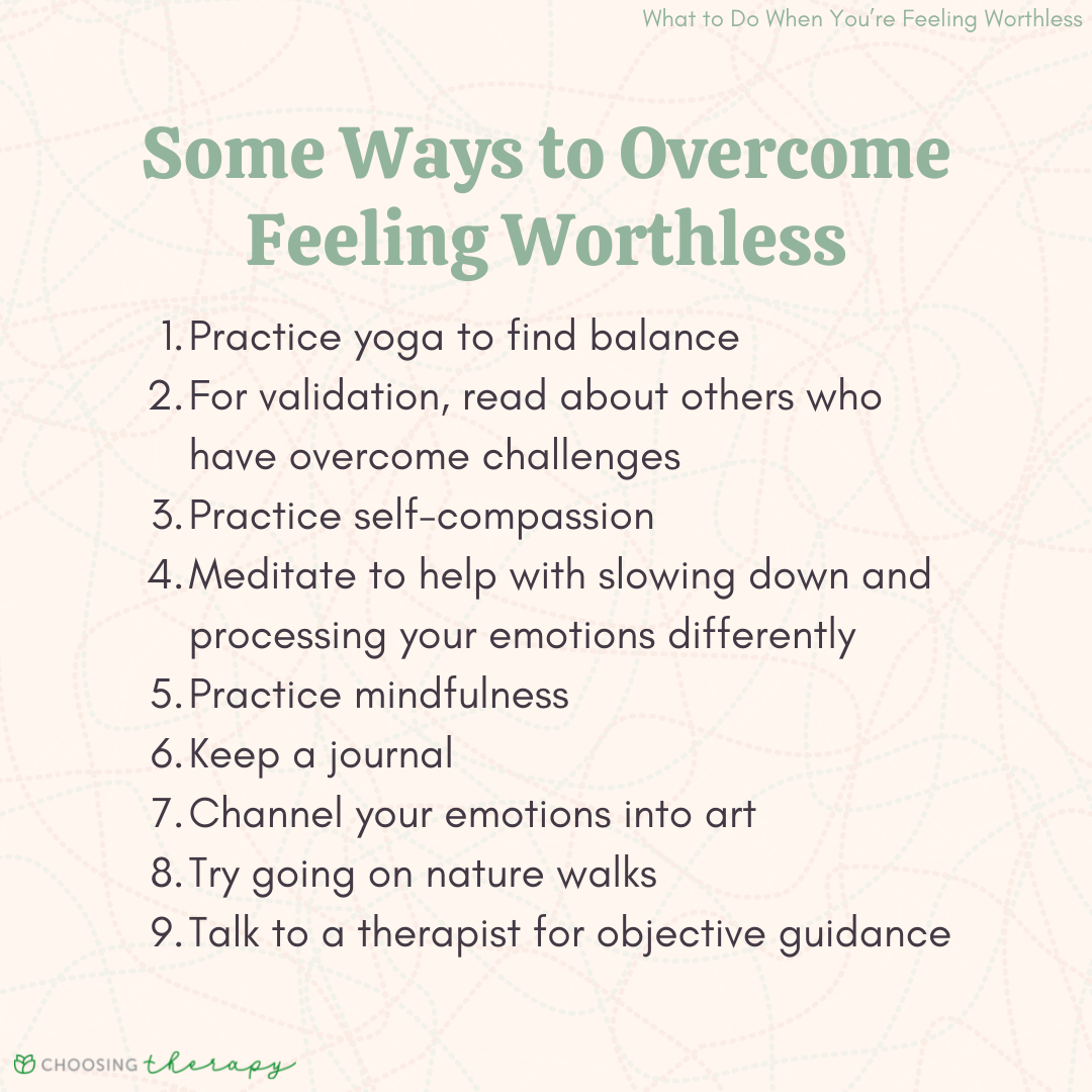 Ways to Overcome Feeling Worthless