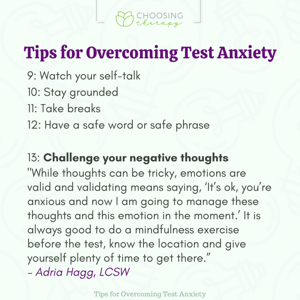 17 Tips for Test Anxiety Choosing Therapy