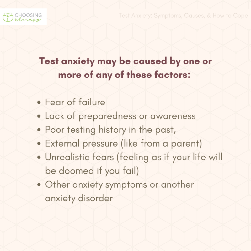 Test Anxiety Symptoms, Causes, & How to Cope