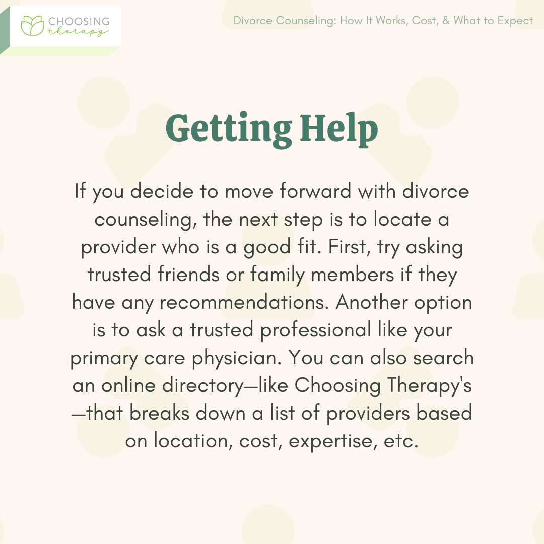 Getting Help for Divorce